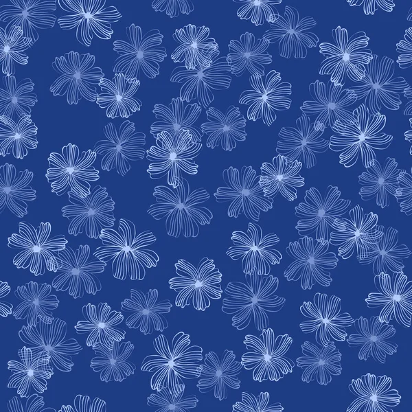 Beau Motif Floral Sans Couture Avec Petites Fleurs Colorées Lumineuses — Image vectorielle