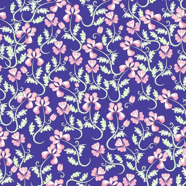 Iris Fleurs Motif Sans Couture — Image vectorielle