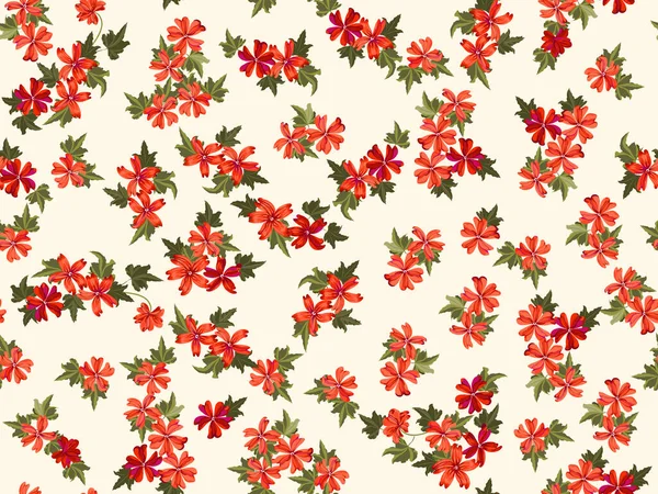 Eenvoudig Schattig Patroon Kleine Mooie Bloem Van Kaasjeskruid Vrijheidsstijl Floral — Stockvector