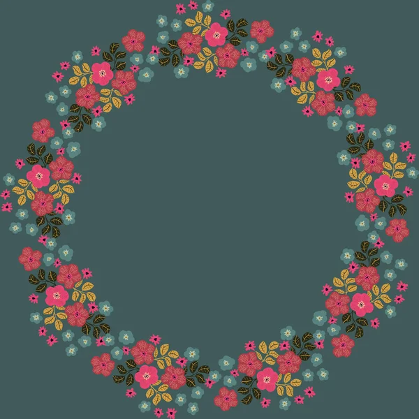 Вінтажний Візерунок Простих Квітках Масляної Чашки Квітковий Безшовний Фон Романтичного — стоковий вектор