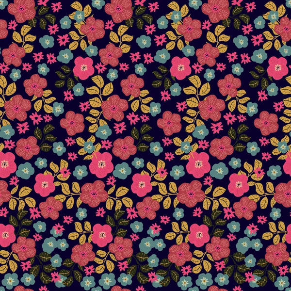 미나리아재비의 꽃에는 빈티지 패턴이 낭만적 결혼식 포장을 꽃무늬없는 — 스톡 벡터