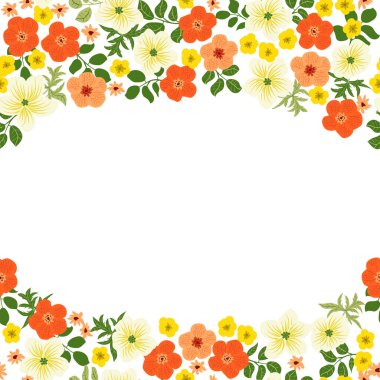 Çember şeklinde klasik desen, düğün çiçekleri. Romantik kır düğünü, tekstil, kapak, imalat, duvar kağıtları, baskı, hediye paketi