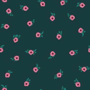 Antik halk çiçekleriyle kusursuz bitki desenleri. Pejmürde şık millefleurlar. Tekstil, duvar kağıdı, kapaklar için çiçek arkaplanı, yüzey, baskı, paket, kupür defteri, dekupaj