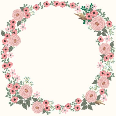 Antik halk çiçekleriyle kusursuz bitki desenleri. Pejmürde şık millefleurlar. Tekstil, duvar kağıdı, kapaklar için çiçek arkaplanı, yüzey, baskı, paket, kupür defteri, dekupaj