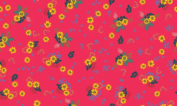 Antik halk çiçekleriyle kusursuz bitki desenleri. Pejmürde şık millefleurlar. Tekstil, duvar kağıdı, kapaklar için çiçek arkaplanı, yüzey, baskı, paket, kupür defteri, dekupaj