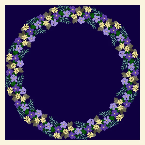 Bezešvé Rostliny Vzor Starožitnými Lidovými Květinami Ošuntělé Elegantní Millefleurs Květinové — Stockový vektor