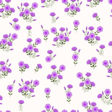 Soyut çiçeklerin kusursuz desenleri ve tekstil veya kitap kapakları için yapraklar, imalat, duvar kağıtları, baskı, hediye paketi