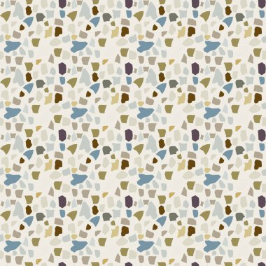 Terrazzo geometrik doku, dikişsiz desen ve renkli kıymıklar.