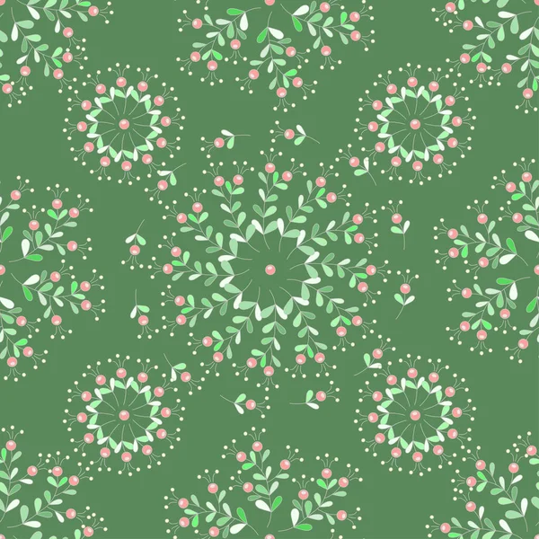 Motif Floral Sans Couture Fleurs Feuilles Abstraites Pour Textiles Couvertures — Image vectorielle