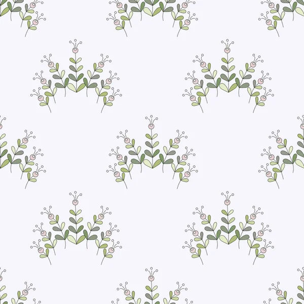 Motif Floral Sans Couture Fleurs Feuilles Abstraites Pour Textiles Couvertures — Image vectorielle
