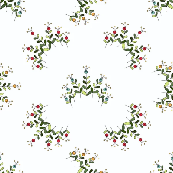 Patrón Floral Sin Costuras Flores Abstractas Hojas Para Textiles Cubiertas — Vector de stock