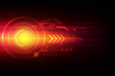 Vektör ok otomasyon teknolojisi soyut, lazer arkaplan