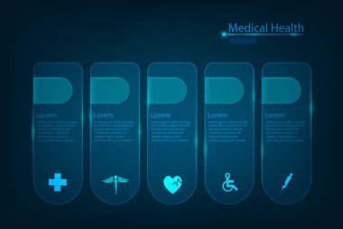 vektör soyut sağlık bilimi tıbbi ikon kavramı