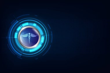 vektör soyut arka plan tıbbi sağlık konsepti bilim kurgu tasarım şablonu