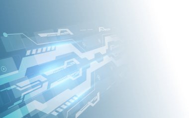 soyut dijital yüksek teknoloji yenilik kavramı vektör arkaplanı