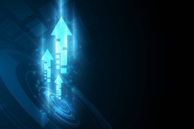 Soyut gelecek vektör dijital hız teknolojisi