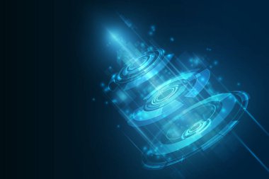 vektör soyut gelecek teknolojisi, elektrik telekom arkaplanı