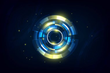 soyut yüksek teknoloji fütüristik telekom iletişim konsepti