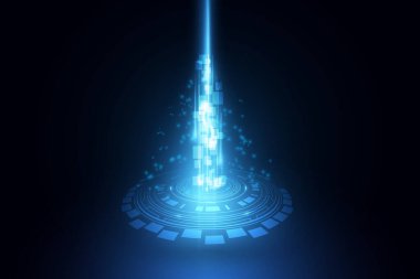 vektör soyut gelecek teknolojisi, elektrik telekom arkaplanı