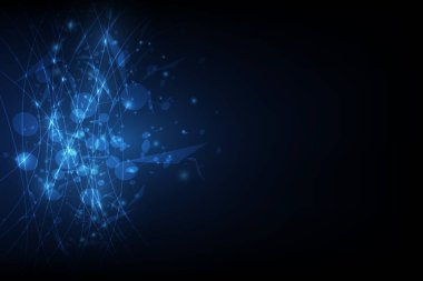 ağ iletişim konsepti arka planında bağlantı hattı