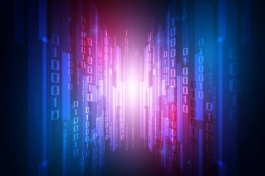 Küresel ağ arka planında soyut teknoloji güvenliği, vektör illüstrasyonu