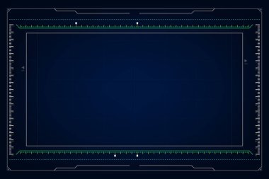 soyut hud ui gui gelecekteki sanal ekran sistemi tasarımı