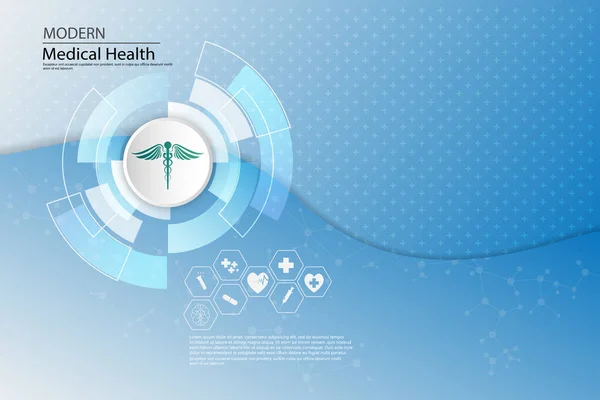 Vetor Resumo Fundo Médico Cuidados Saúde Conceito Modelo Design —  Vetores de Stock