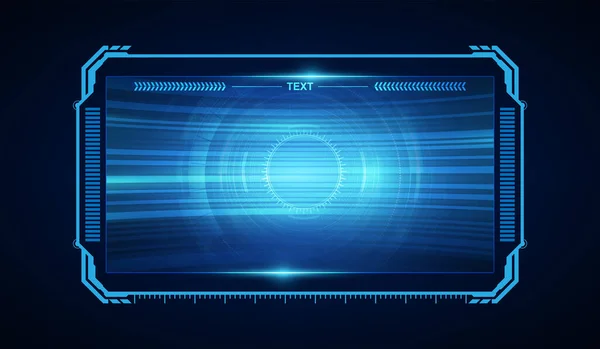 Abstraktes Hud Gui Zukünftiges Futuristisches Bildschirm System Virtuelles Design — Stockvektor