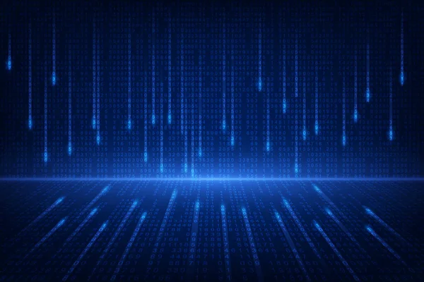 ikili devre gelecek teknolojisi, mavi siber güvenlik konsepti arka plan, soyut yüksek hız dijital internet vektör çizimi