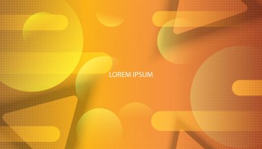 Renkli geometrik arka plan. Gradyan arkaplan parlak renkler ve dinamik şekil kompozisyonları. Vektör İllüstrasyonu