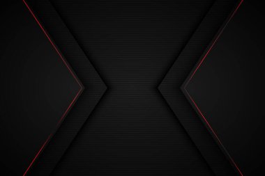 metin ve mesaj tasarımı modern web sitesi için siyah arkaplan örtüşen boyut gri vektör illüstrasyon mesaj panosu