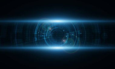 Soyut Aydınlatma teknolojisi arka planı Hitech iletişim konsepti yenilik arka planı, vektör illüstrasyonu