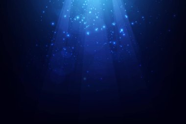 Toz parçacıkları. Parçacıkların soyut arkaplanı. Kozmik galaksi. vektör illüstrasyonu