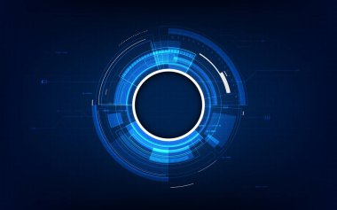 Soyut gelecek teknolojisi bilim kurgu kavramı