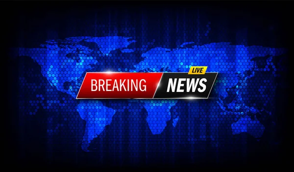 Breaking news background. Vector template for your design illustration