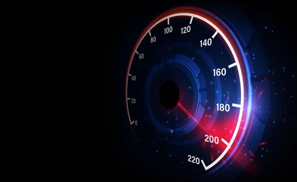 Snelheid Beweging Achtergrond Met Snelle Snelheidsmeter Auto Racesnelheid Achtergrond — Stockvector