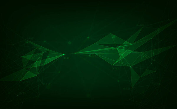 Сетевое подключение сплетение цифровой футуристической технологии, Абстрактный векторный фон. векторная иллюстрация
