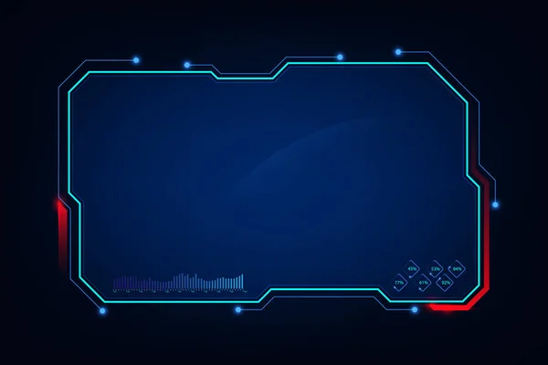 Abstraktes Hud Gui Zukünftiges Futuristisches Bildschirmsystem Virtuelles Design Vektorabbildung Eps10 — Stockvektor