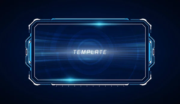 soyut hud ui gui gelecekteki sanal ekran sistemi tasarımı