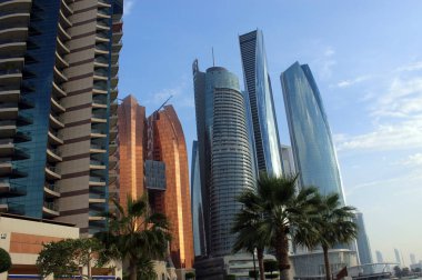 Abudabi, Birleşik Arap Emirlikleri. Güzel şehir manzarası..