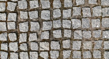 Taş yol dokusu. Güzel arka plan. Kopya alanı olan web pankartı.