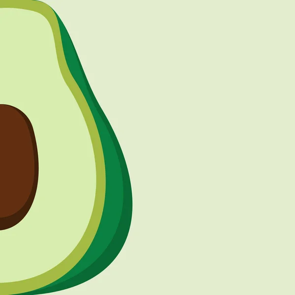 Vektorskizze Avocado Banner Auf Weißem Hintergrund Mit Platz Für Text — Stockvektor