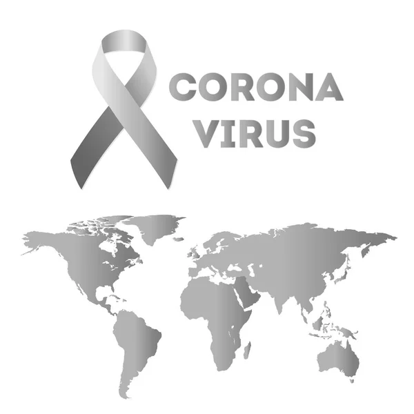 Coronavirus Text Outbreak World Map Hud Circle Element Cyber Futuristic — Stock Vector