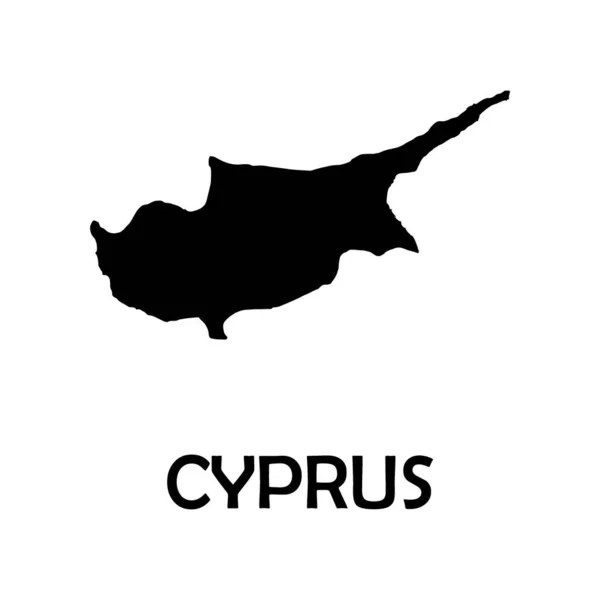Mappa Generale Cipro Illustrazione Del Vettore Isolato — Vettoriale Stock