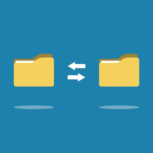 Transfer Documentation Folders Paper Files — Stock Vector