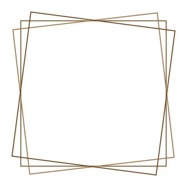 Square Photo Picture Frame Picture Border Conceptual Crosshair Viewfinder Square — Stock Vector