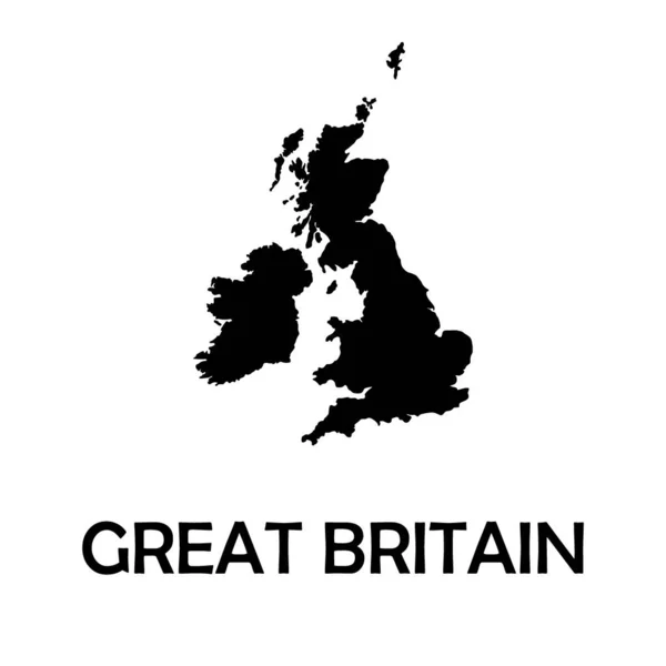 Birleşik Krallık, İngiltere, Büyük Britanya kara harita, sınır