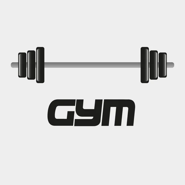 Dumbbells Icono Icono Del Gimnasio — Archivo Imágenes Vectoriales