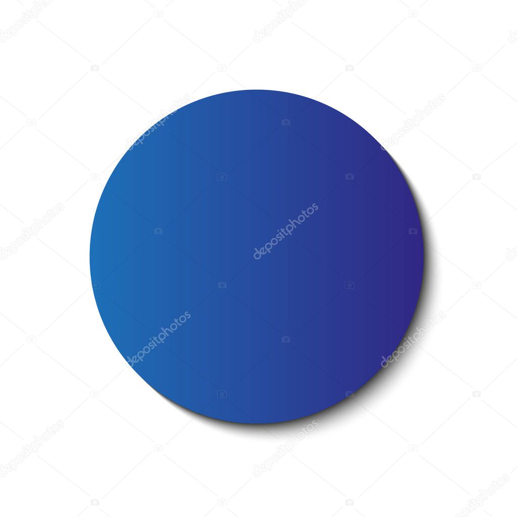 circle gradient blue color and triangle polygon pattern on white background (vector)