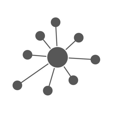 İş ağ vektör simgesi